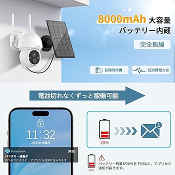 半額SALE‼️ 防犯カメラ 屋外 ソーラー 双方向通話 遠隔操作 Aワイヤレス Amazon.co.jp: 【ソーラー給電 & 双方向通話】 OHWOAI 防犯